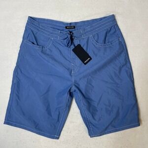 True Religion Digital Blue Flap‎ Pocket Boardshorts Mens Size 36 NWT